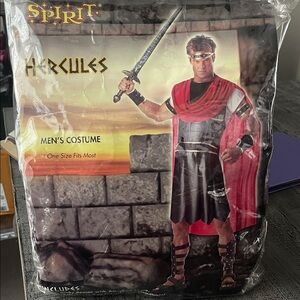 Spirit Hercules Men's Costume - Red and Black One size fits most NWT Halloween